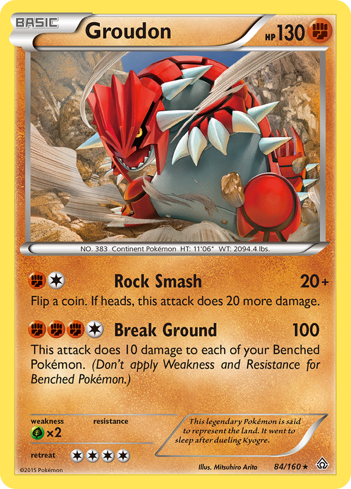 Groudon (84/160) [XY: Primal Clash]