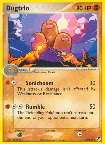 Dugtrio (22/112) [EX: FireRed & LeafGreen]