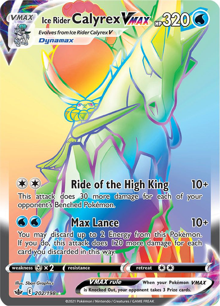 Ice Rider Calyrex VMAX (202/198) [Sword & Shield: Chilling Reign]