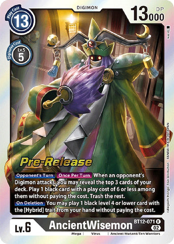 AncientWisemon [BT12-071] [Across Time Pre-Release Cards]