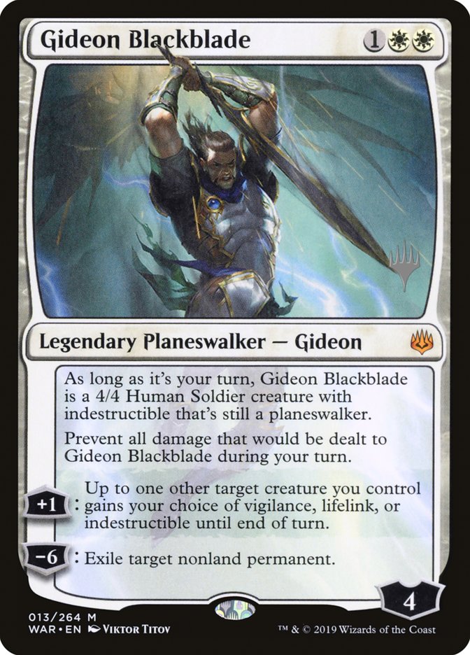 Gideon Blackblade [War of the Spark Promos]