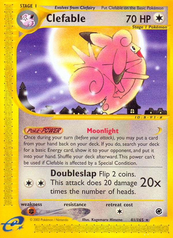 Clefable (41/165) [Expedition: Base Set]