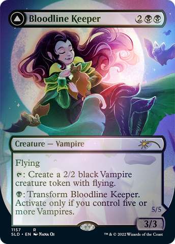 Bloodline Keeper // Lord of Lineage (Borderless) [Secret Lair: From Cute to Brute]