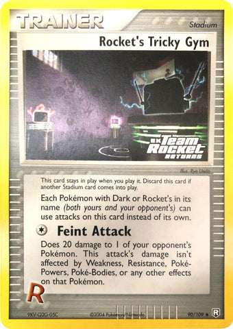 Rocket's Tricky Gym (90/109) (Stamped) [EX: Team Rocket Returns]