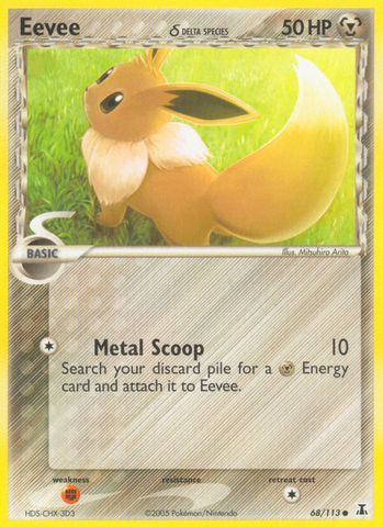 Eevee (68/113) (Delta Species) [EX: Delta Species]