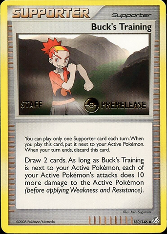 Buck's Training (130/146) (Staff Prerelease Promo) [Diamond & Pearl: Legends Awakened]