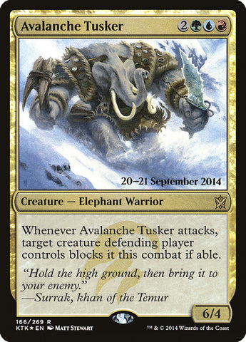 Avalanche Tusker [Khans of Tarkir Promos]
