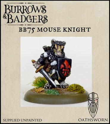 Mouse Knight with sword, shield and crossbow