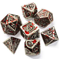 Soar Forge: Blood Splattered Metal Dice Set