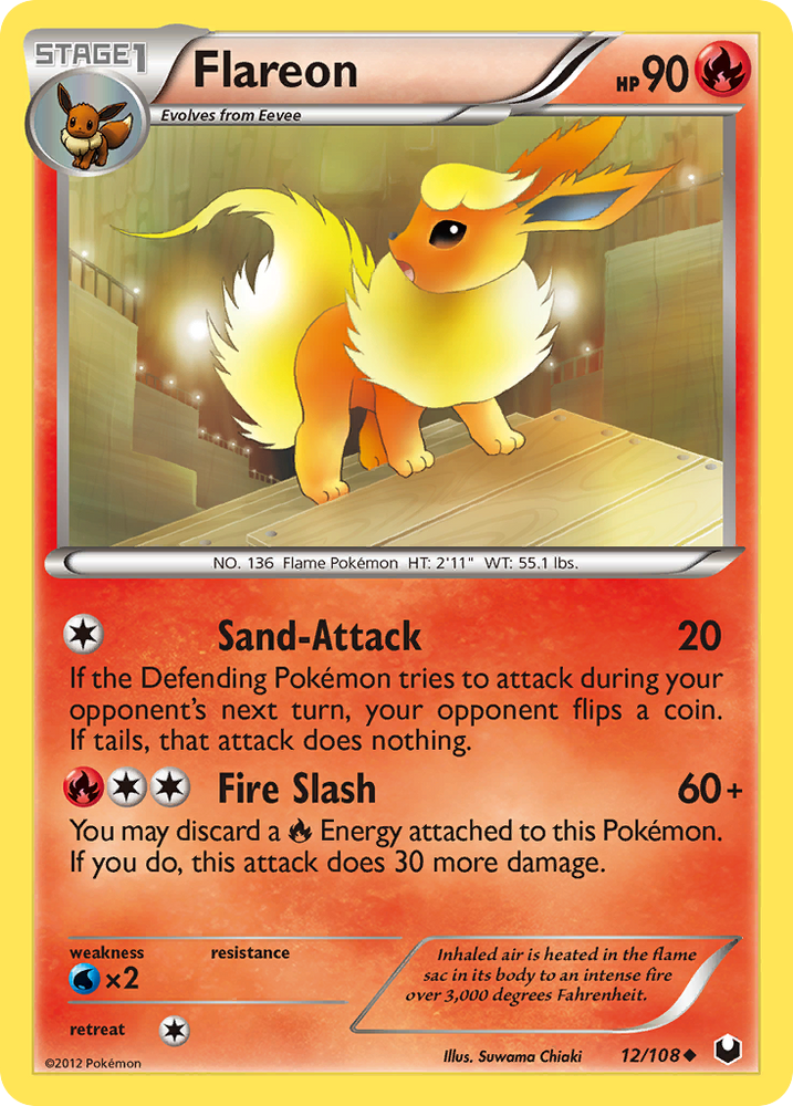 Flareon (12/108) [Black & White: Dark Explorers]