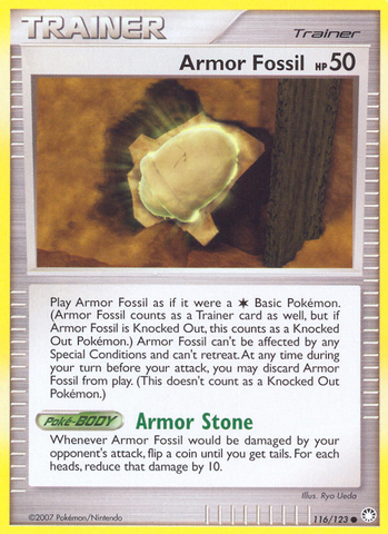 Armor Fossil (116/123) [Diamond & Pearl: Mysterious Treasures]