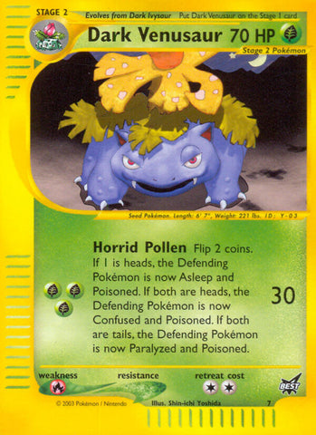CGC Graded - Dark Venusaur (7) [Best of Promos]