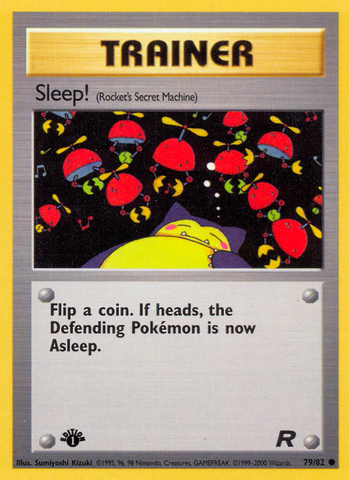 Sleep! (79/82) [Team Rocket 1st Edition]