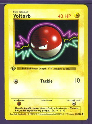 Voltorb (67) [Base Set (First Edition) (Shadowless)]